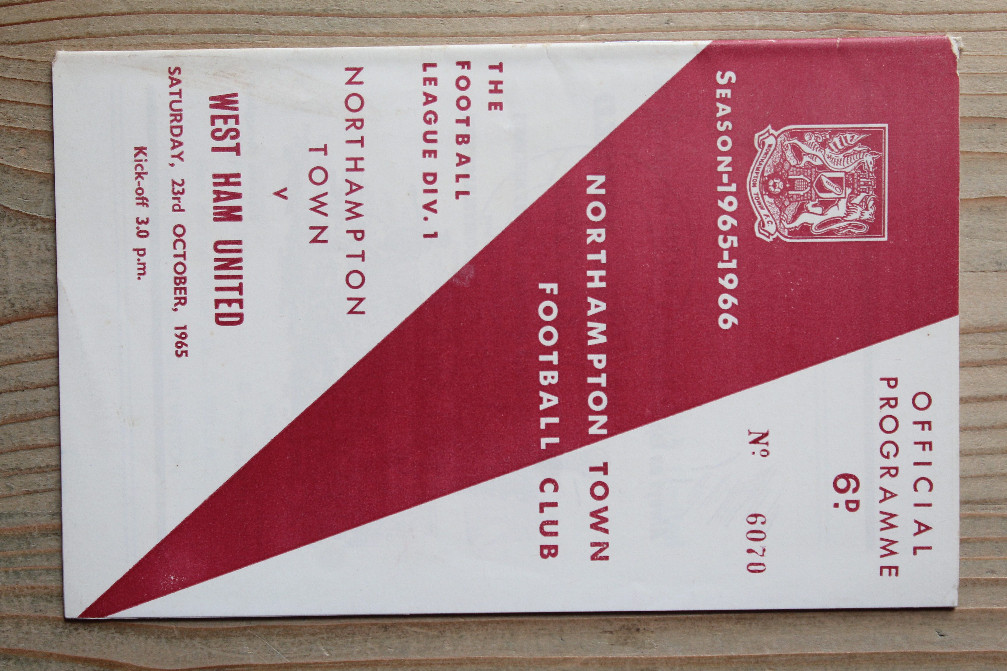 Northampton Town FC v West Ham United FC