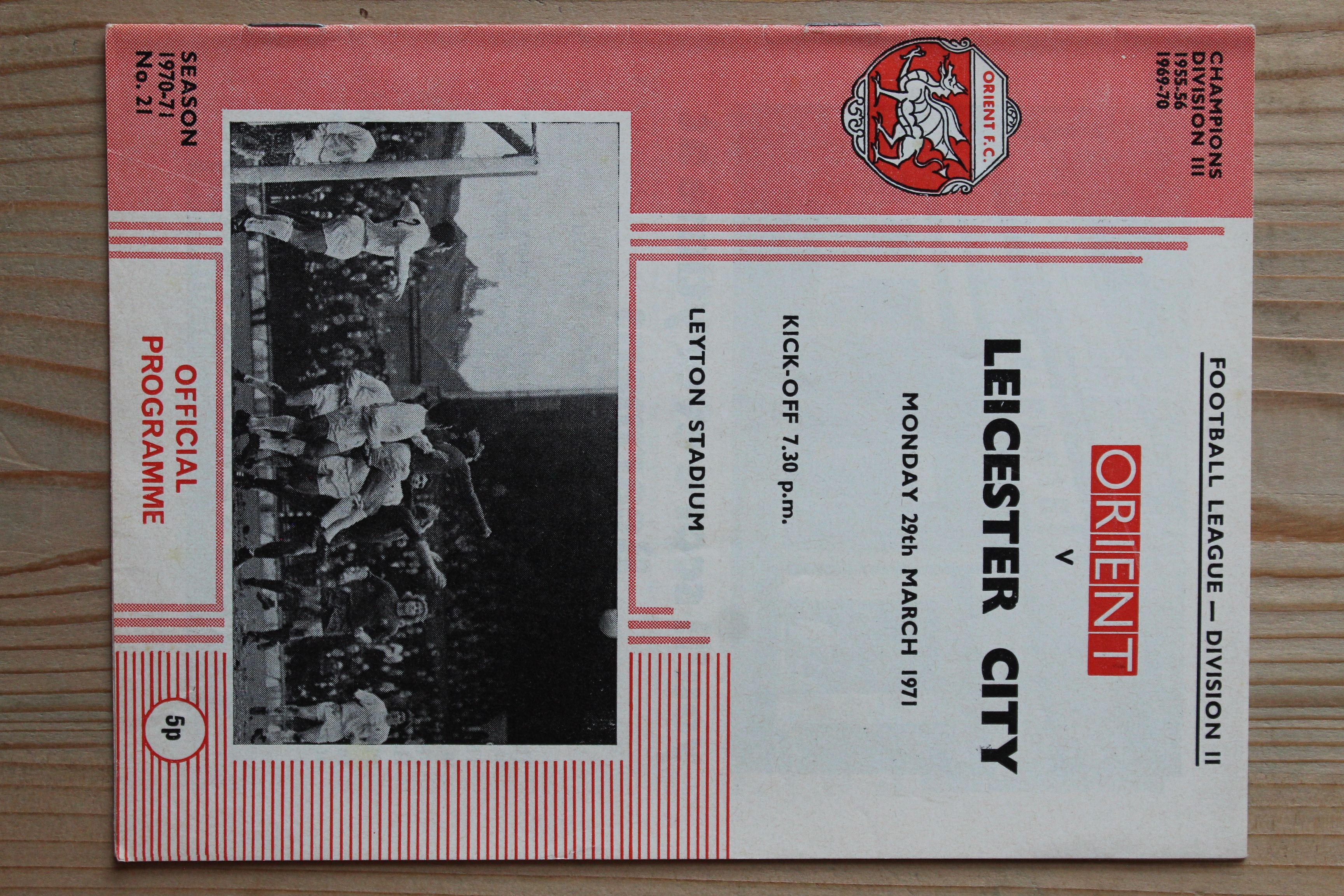 Orient v Leicester City FC