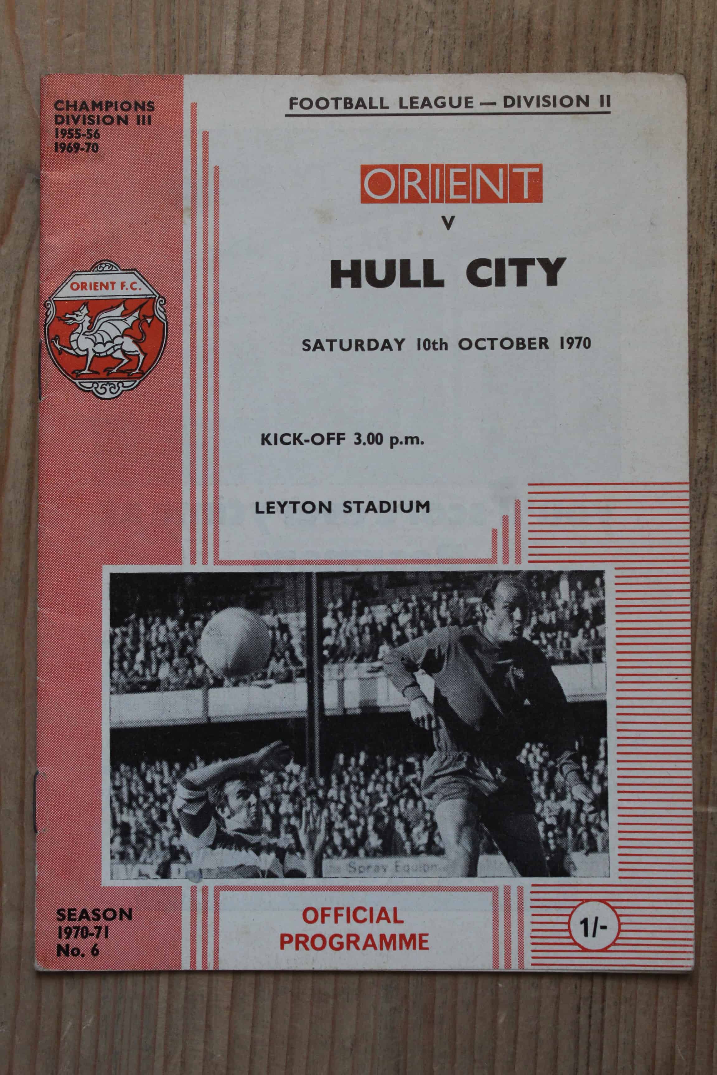 Orient v Hull City FC