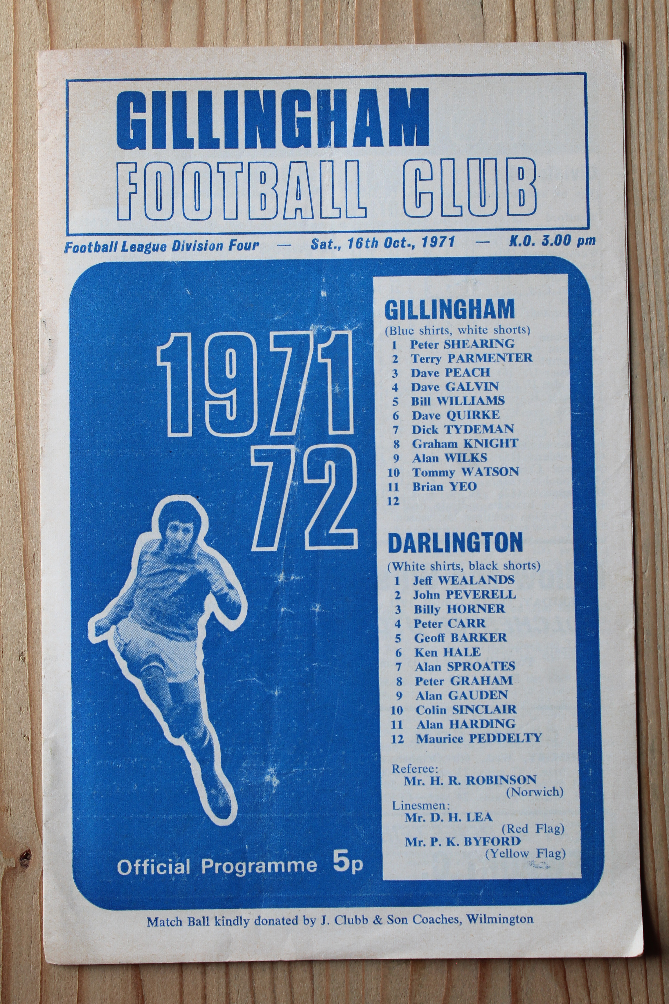 Gillingham FC v Darlington FC