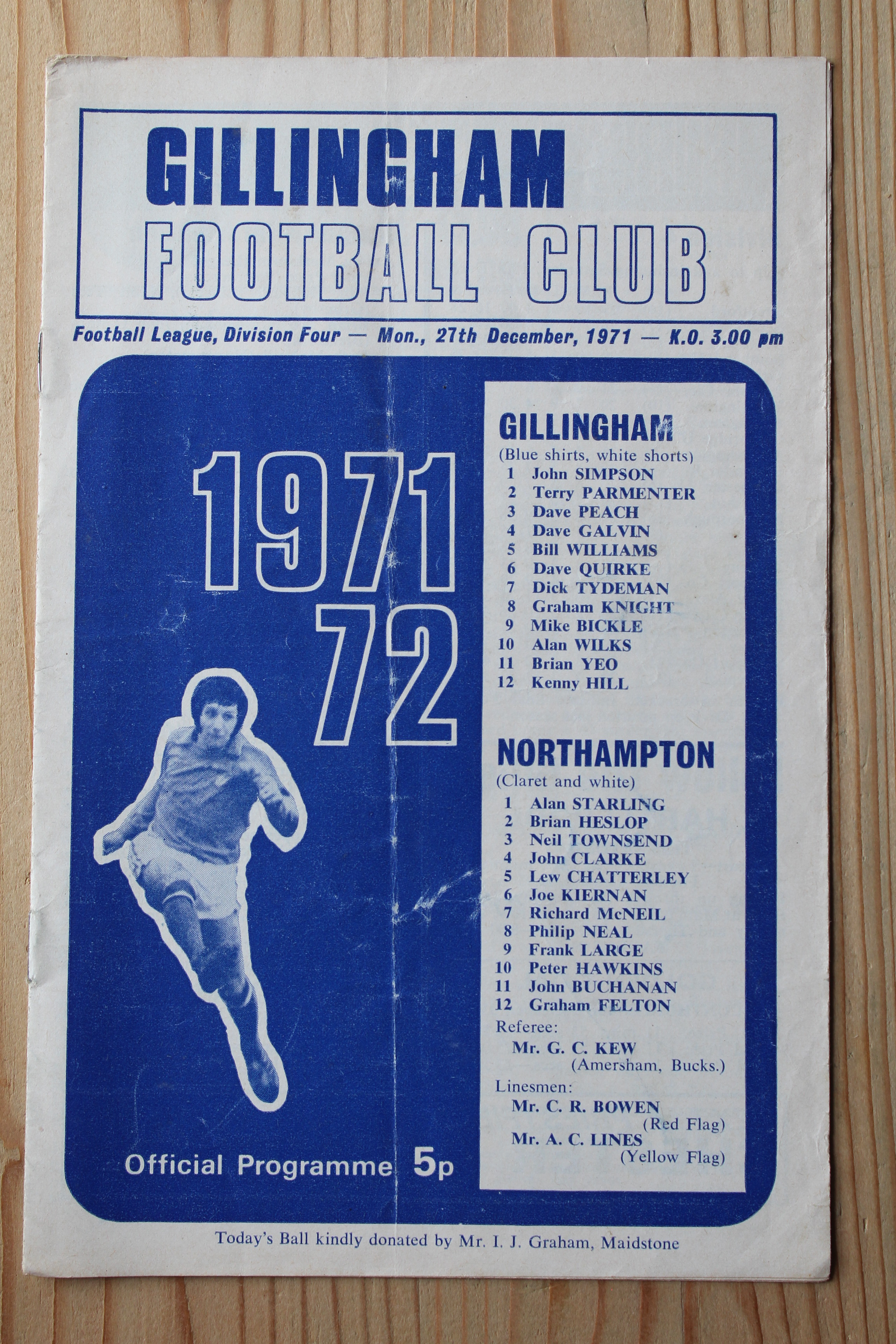 Gillingham FC v Northampton Town FC