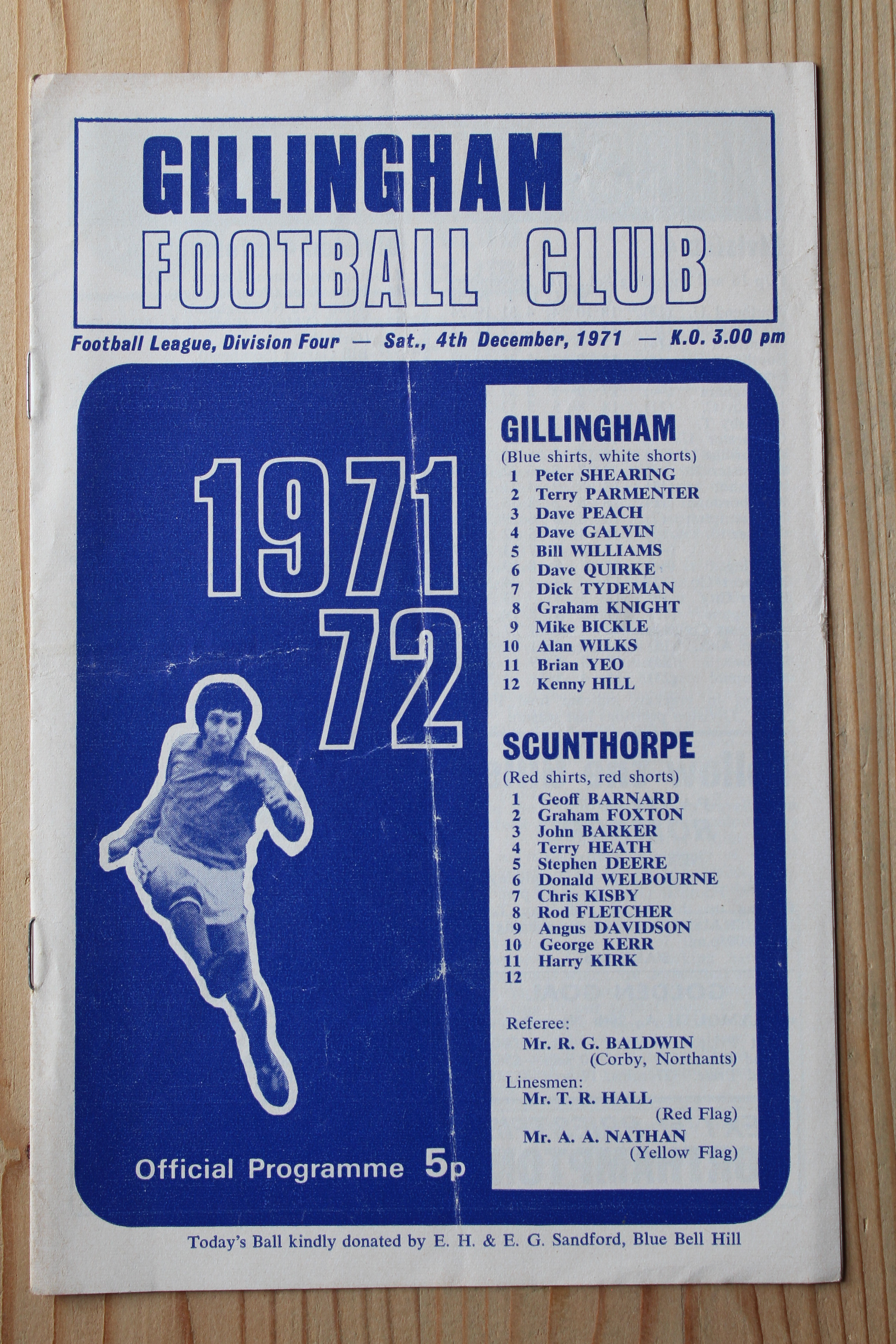 Gillingham FC v Scunthorpe United FC