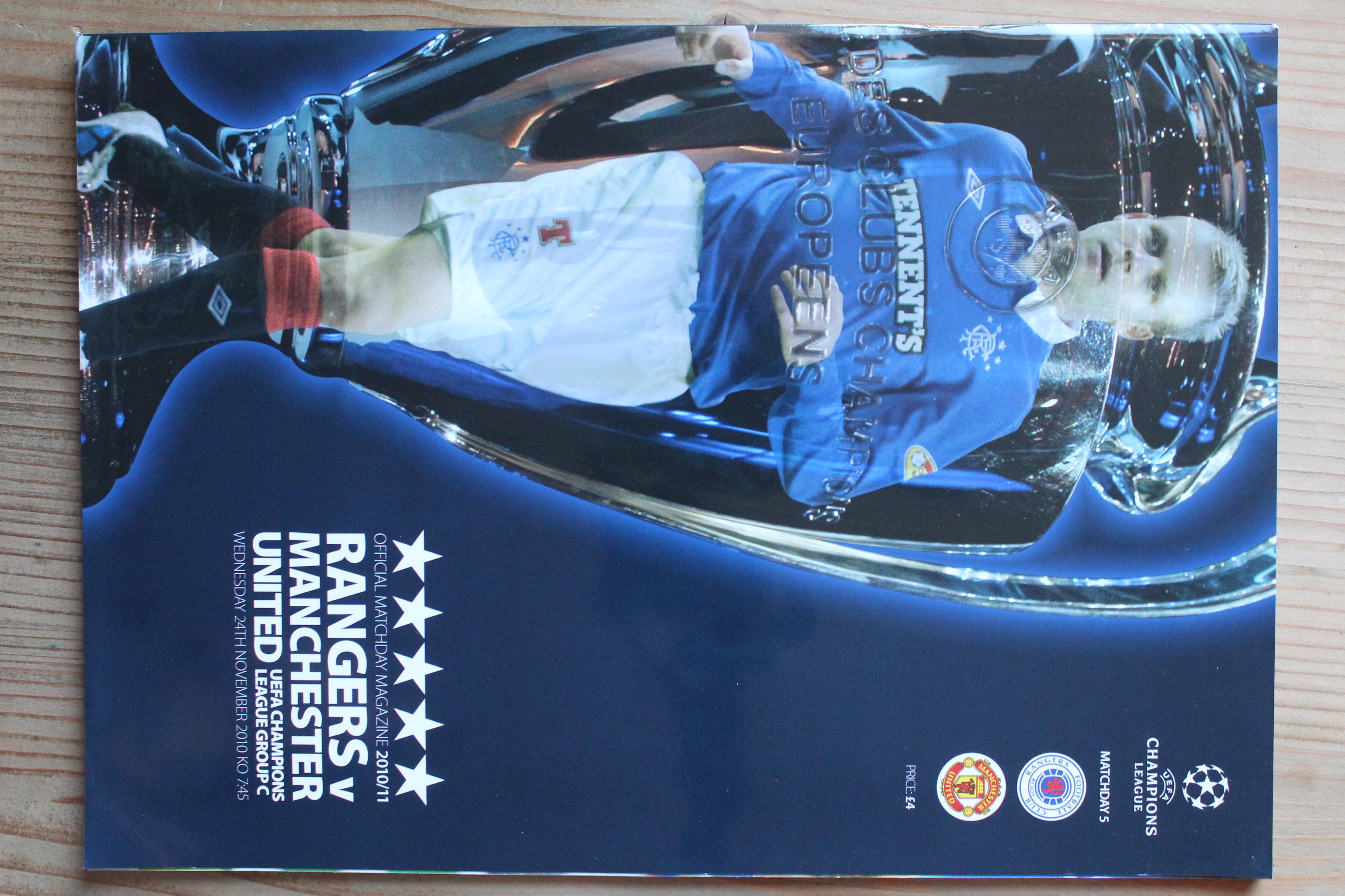 Rangers (Glasgow) FC v Manchester United FC