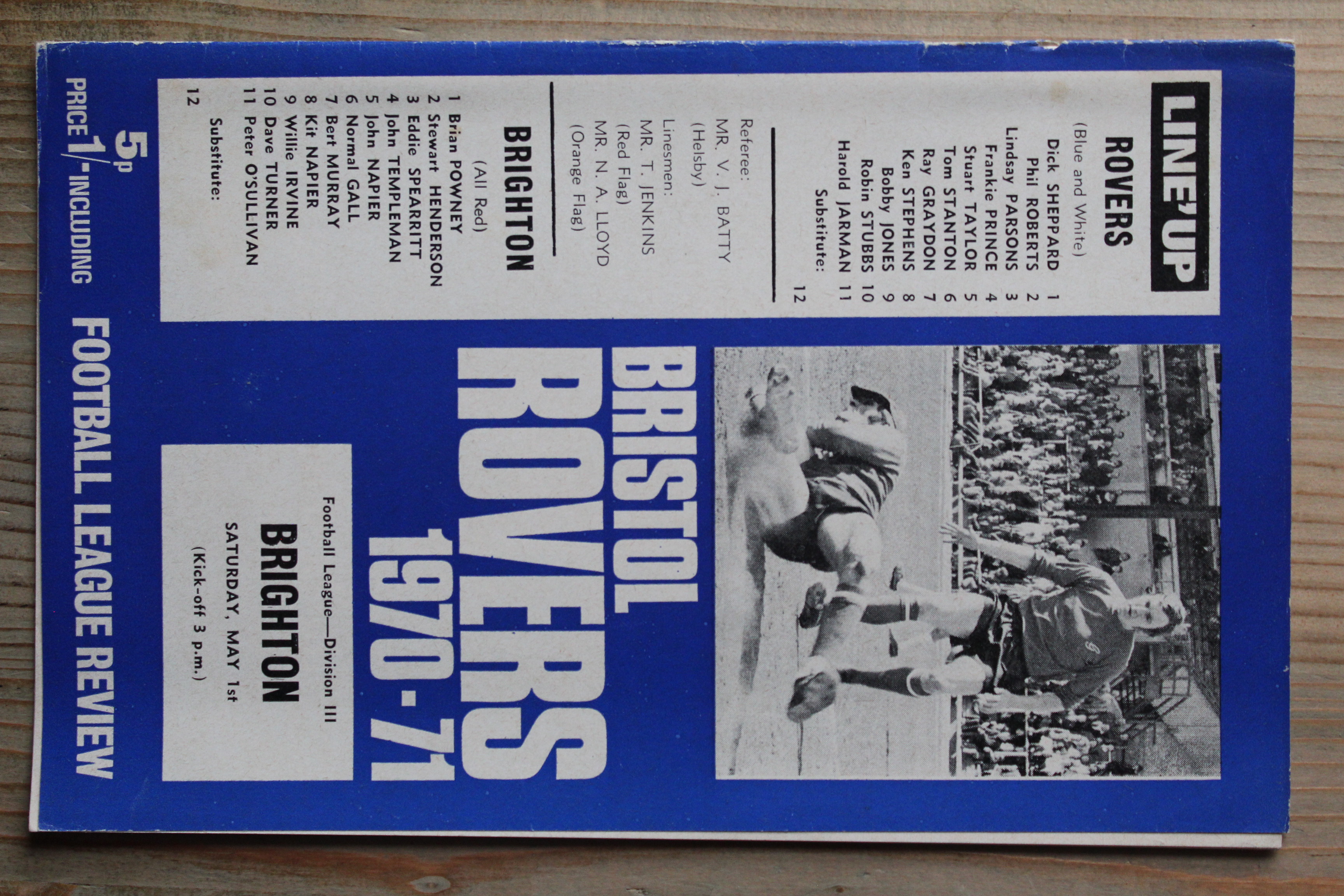 Bristol Rovers FC v Brighton & Hove Albion FC