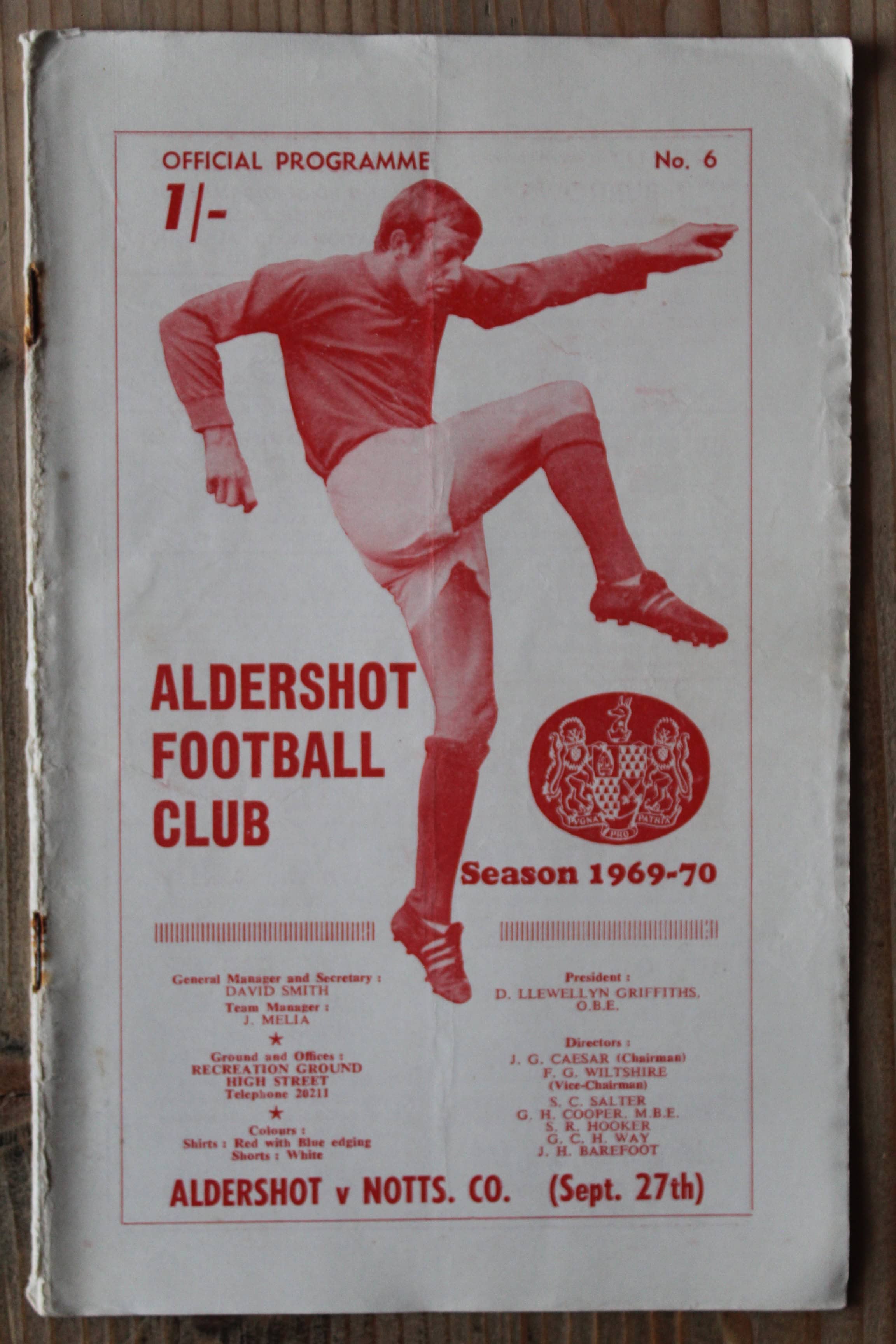 Aldershot F.C v Notts County FC