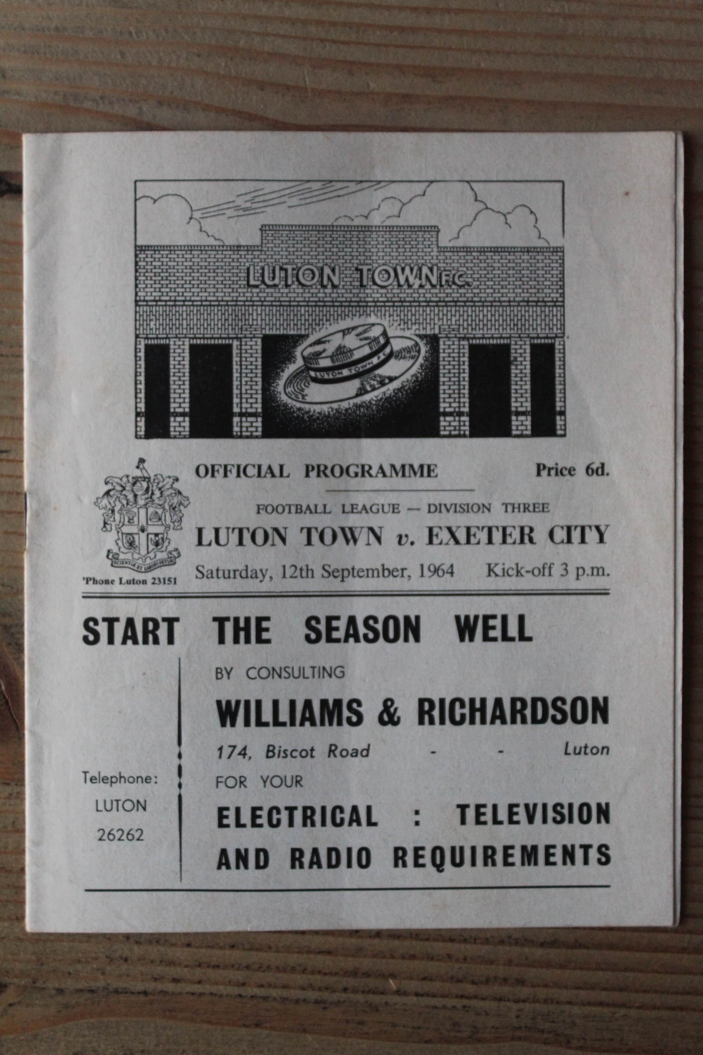 Luton Town FC v Exeter City FC