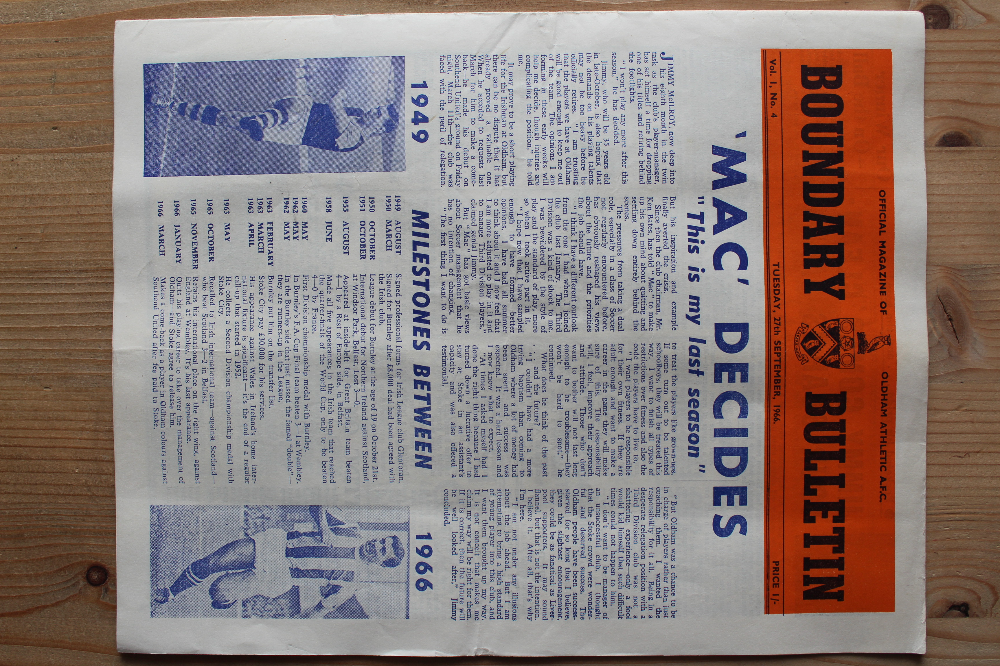 Oldham Athletic FC v Mansfield Town FC