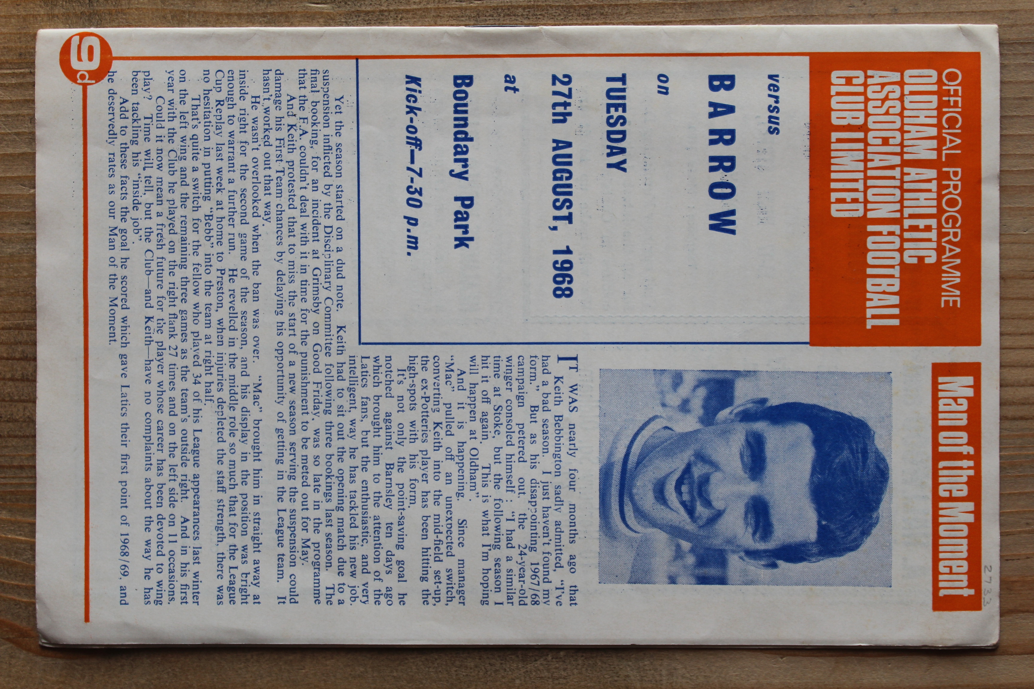 Oldham Athletic FC v Barrow