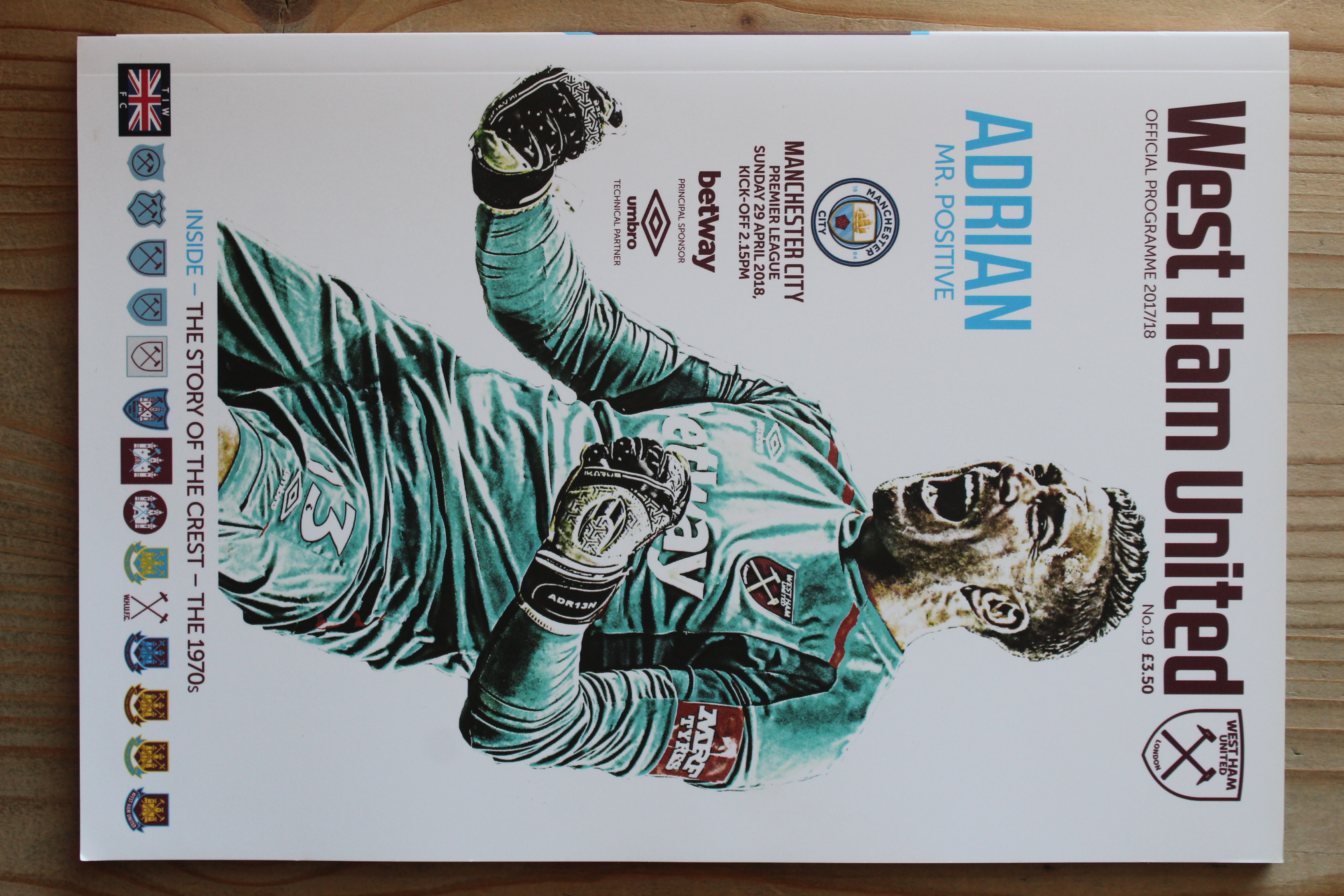 West Ham United FC v Manchester City FC
