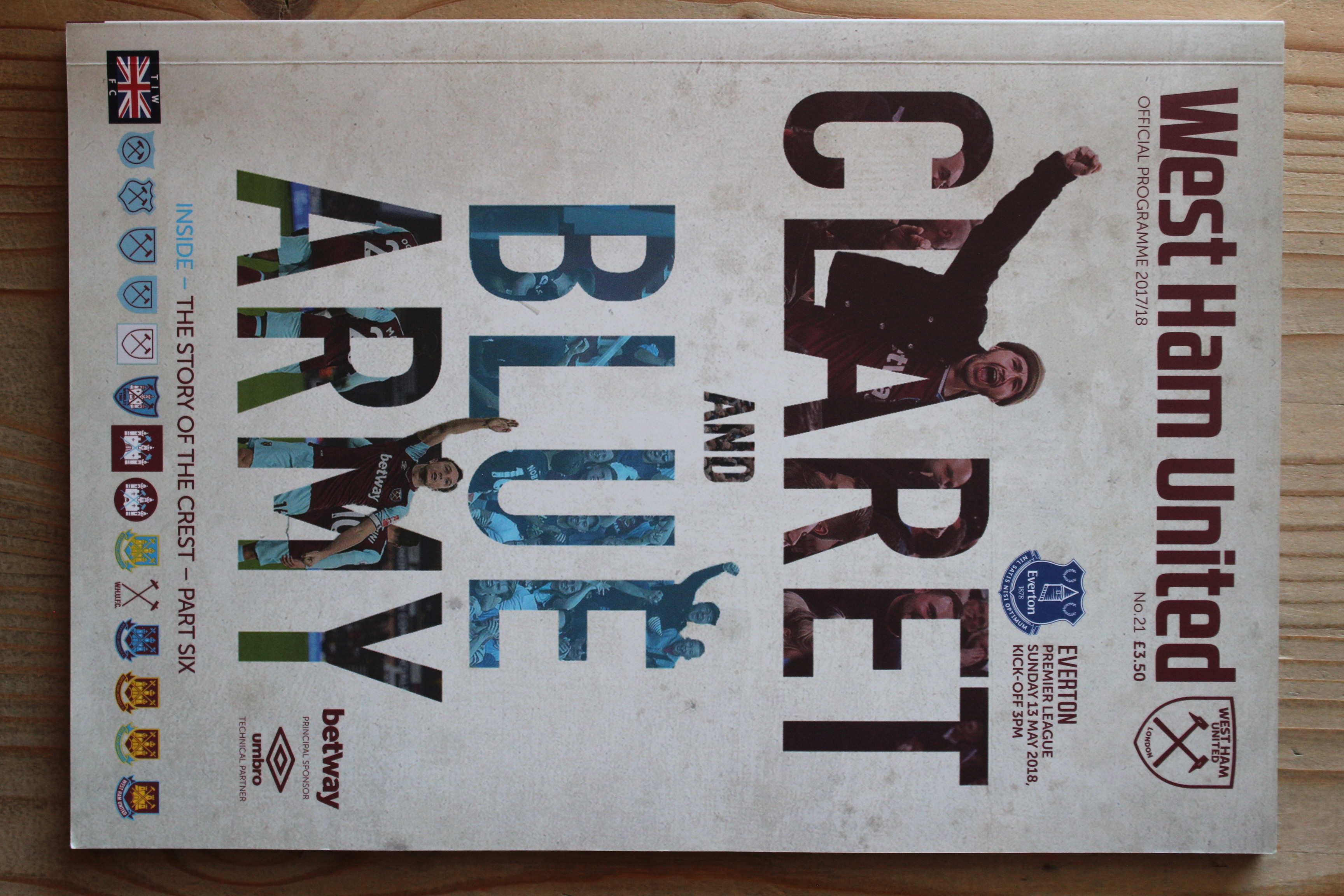 West Ham United FC v Everton FC