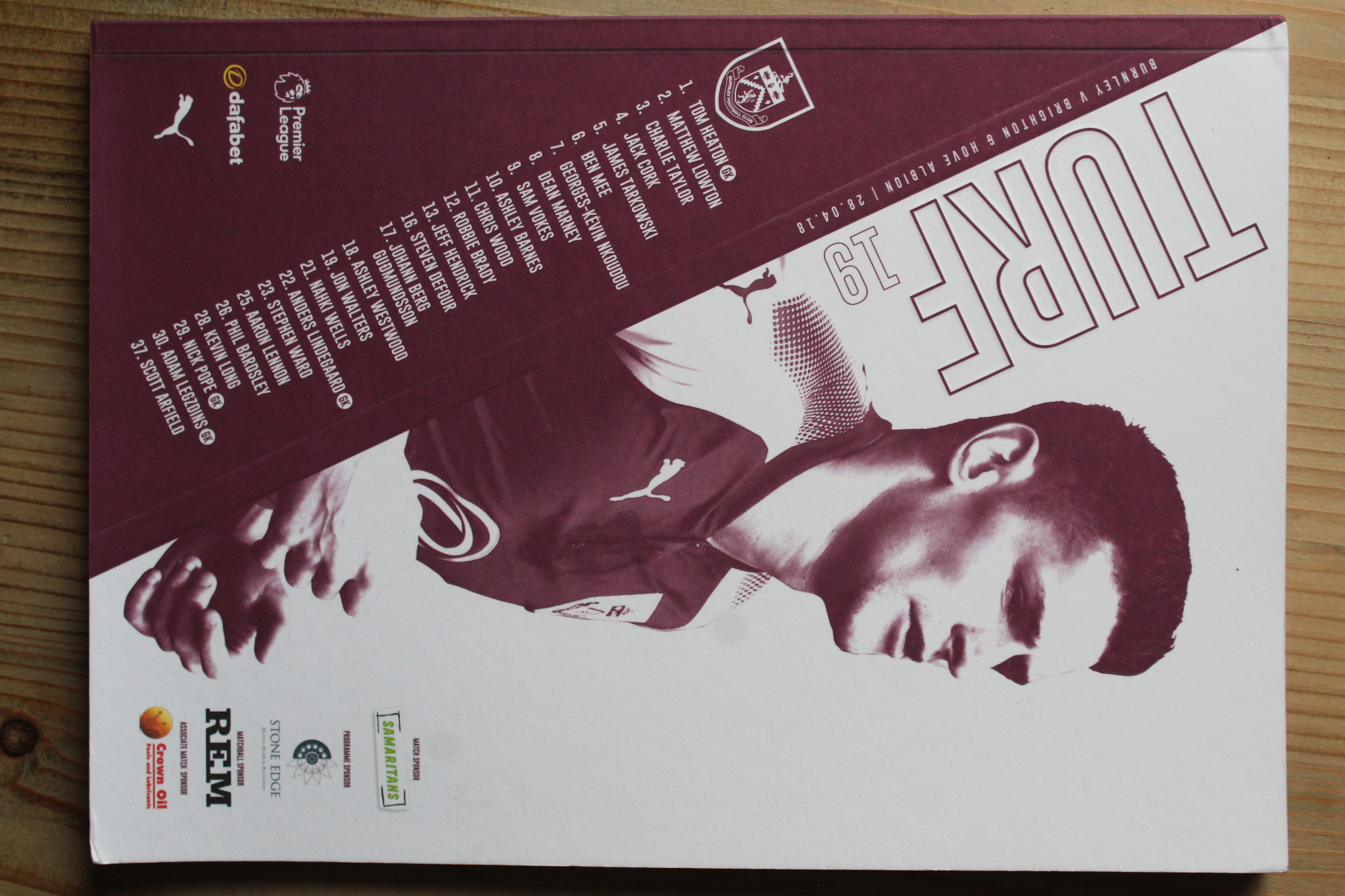 Burnley FC v Brighton & Hove Albion FC