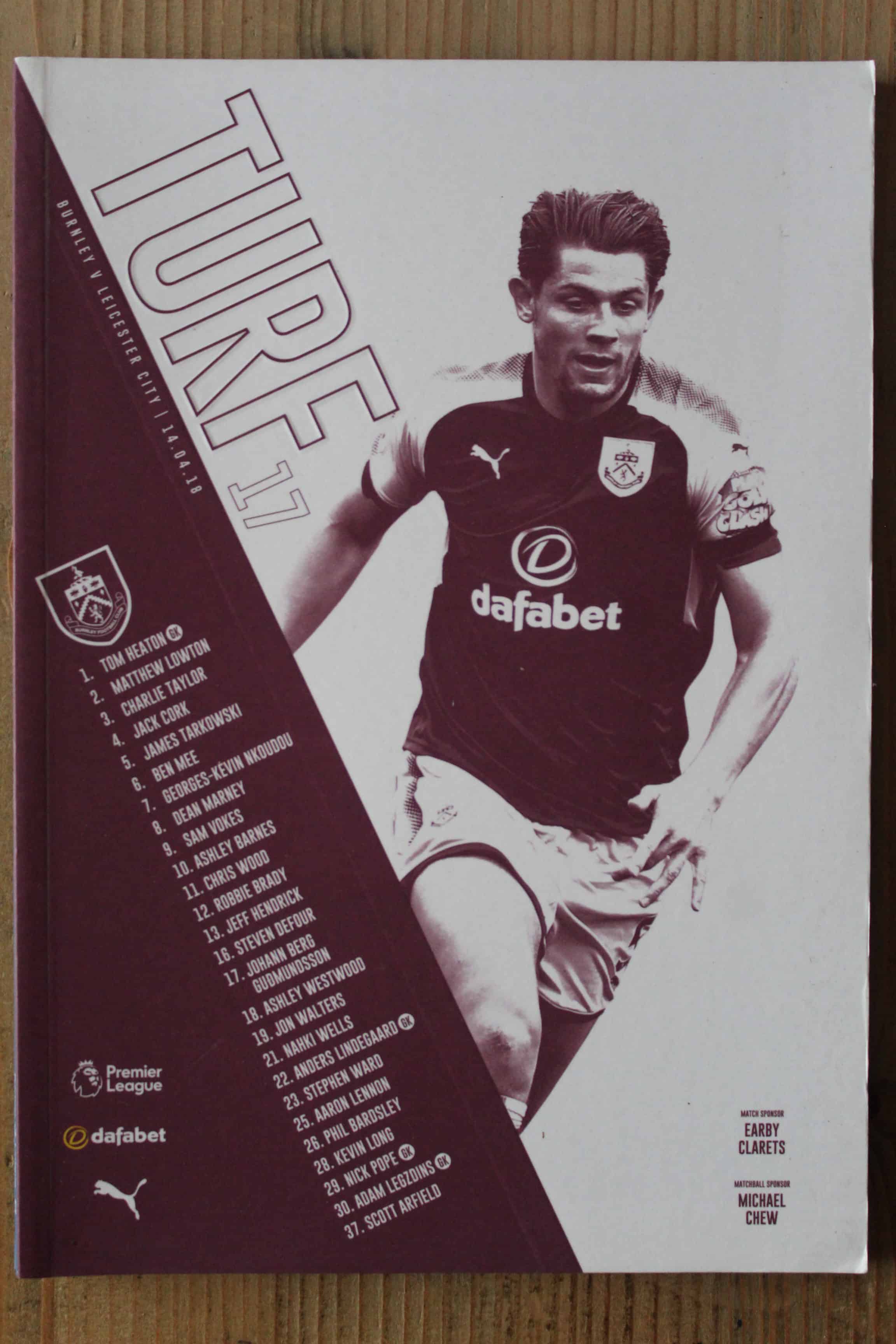 Burnley FC v Leicester City FC