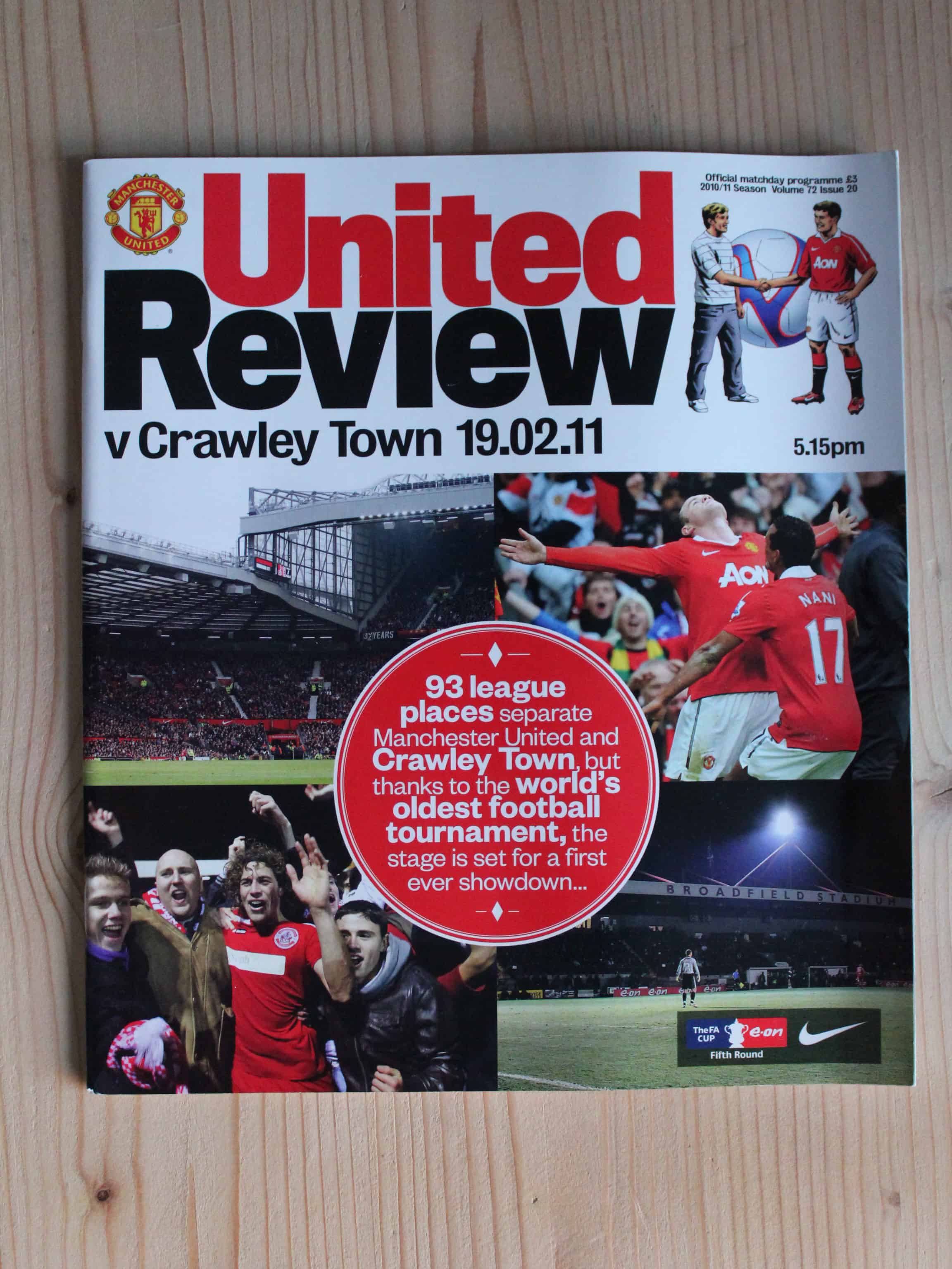 Manchester United FC v Crawley Town FC