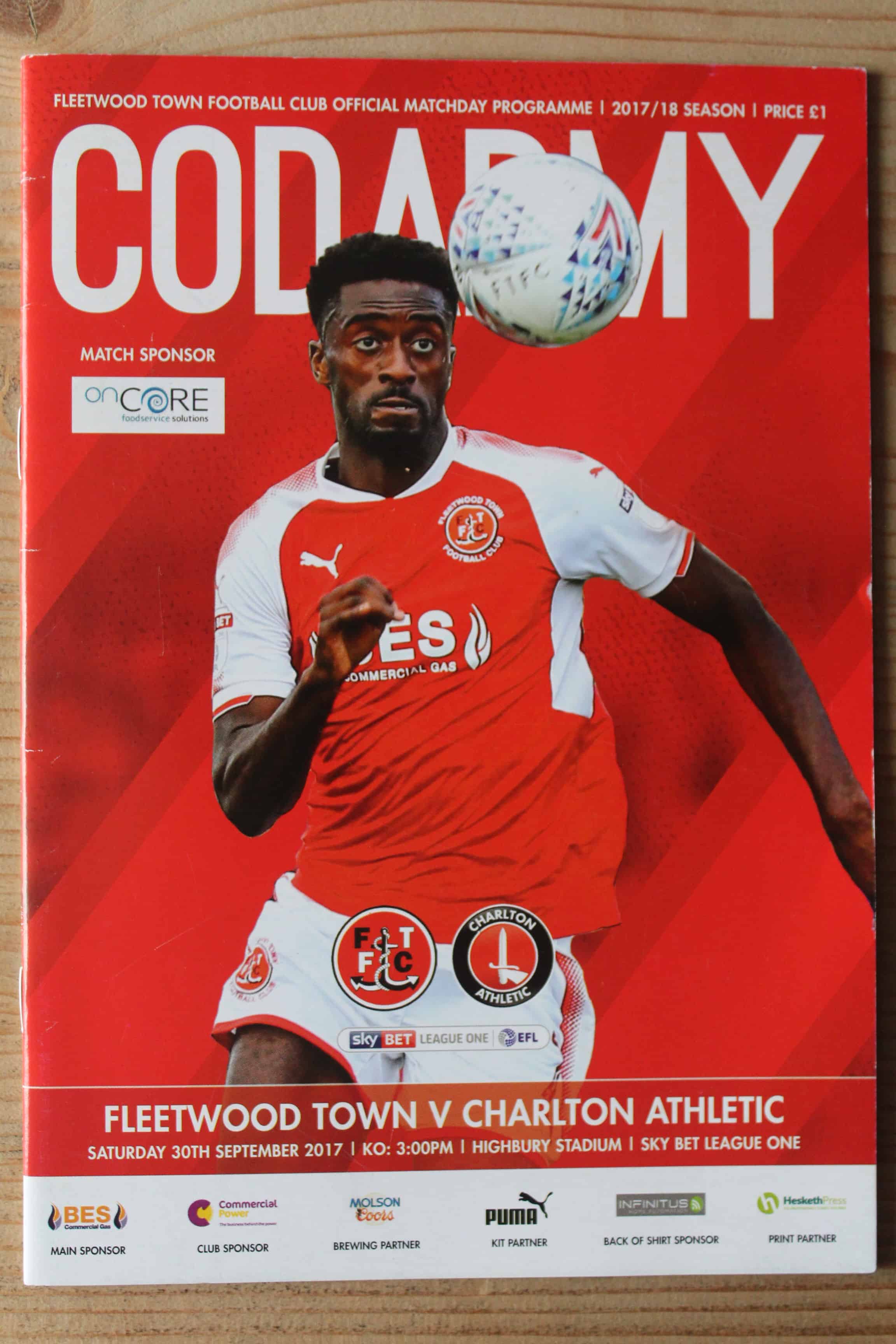 Fleetwood Town FC v Charlton Athletic FC