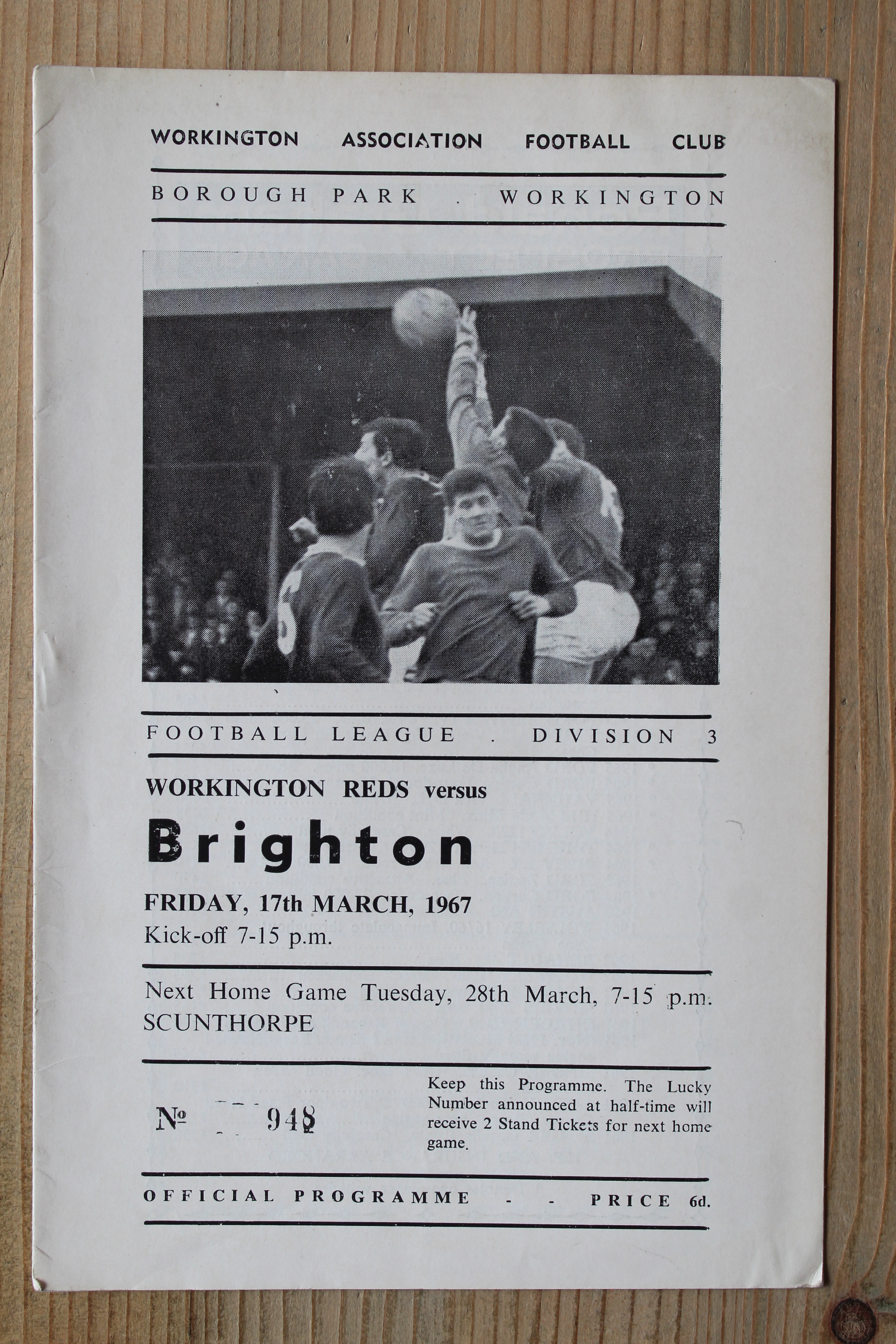 Workington v Brighton & Hove Albion FC