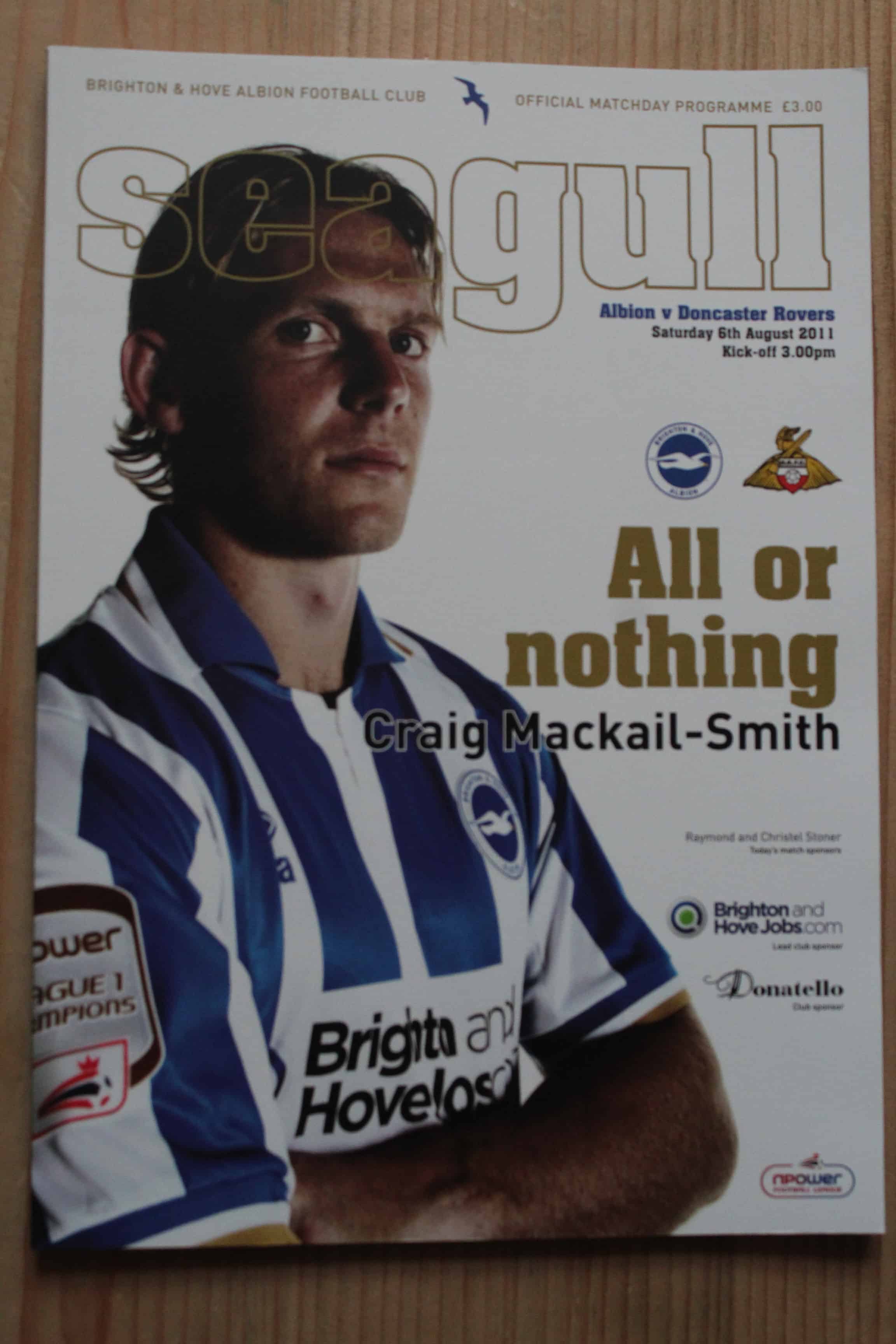 Brighton & Hove Albion FC v Doncaster Rovers FC