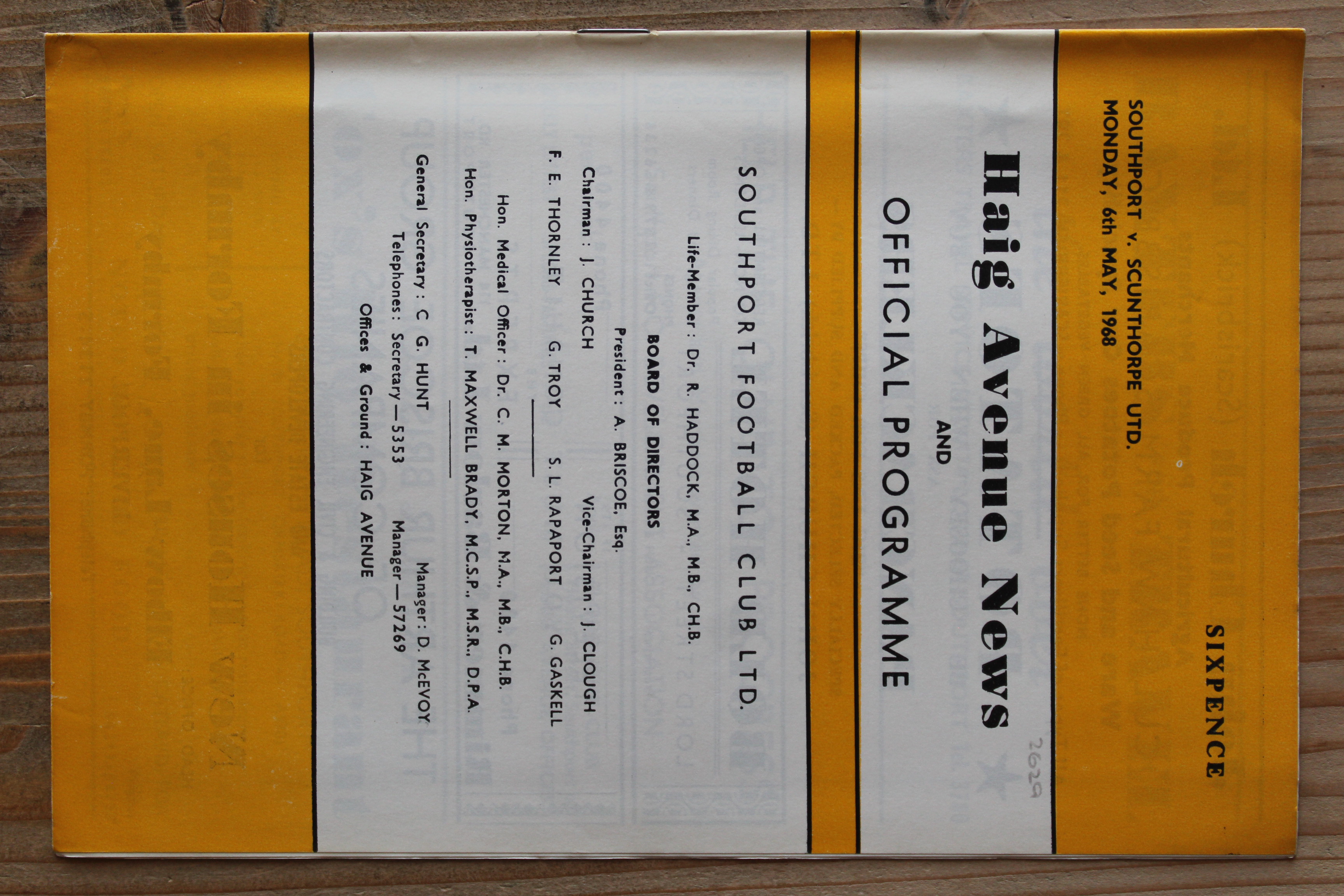 Southport v Scunthorpe United FC