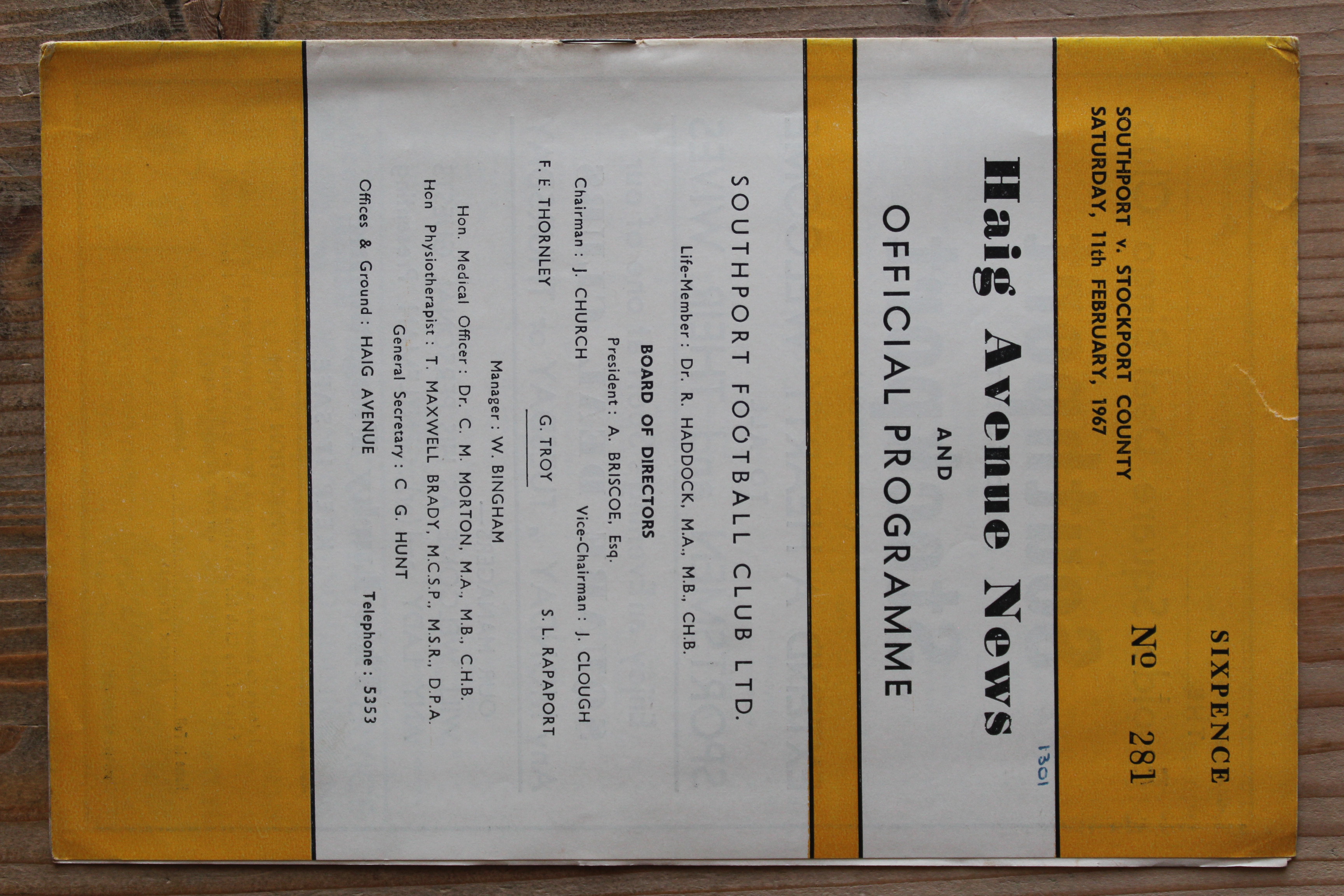 Southport v Stockport County FC