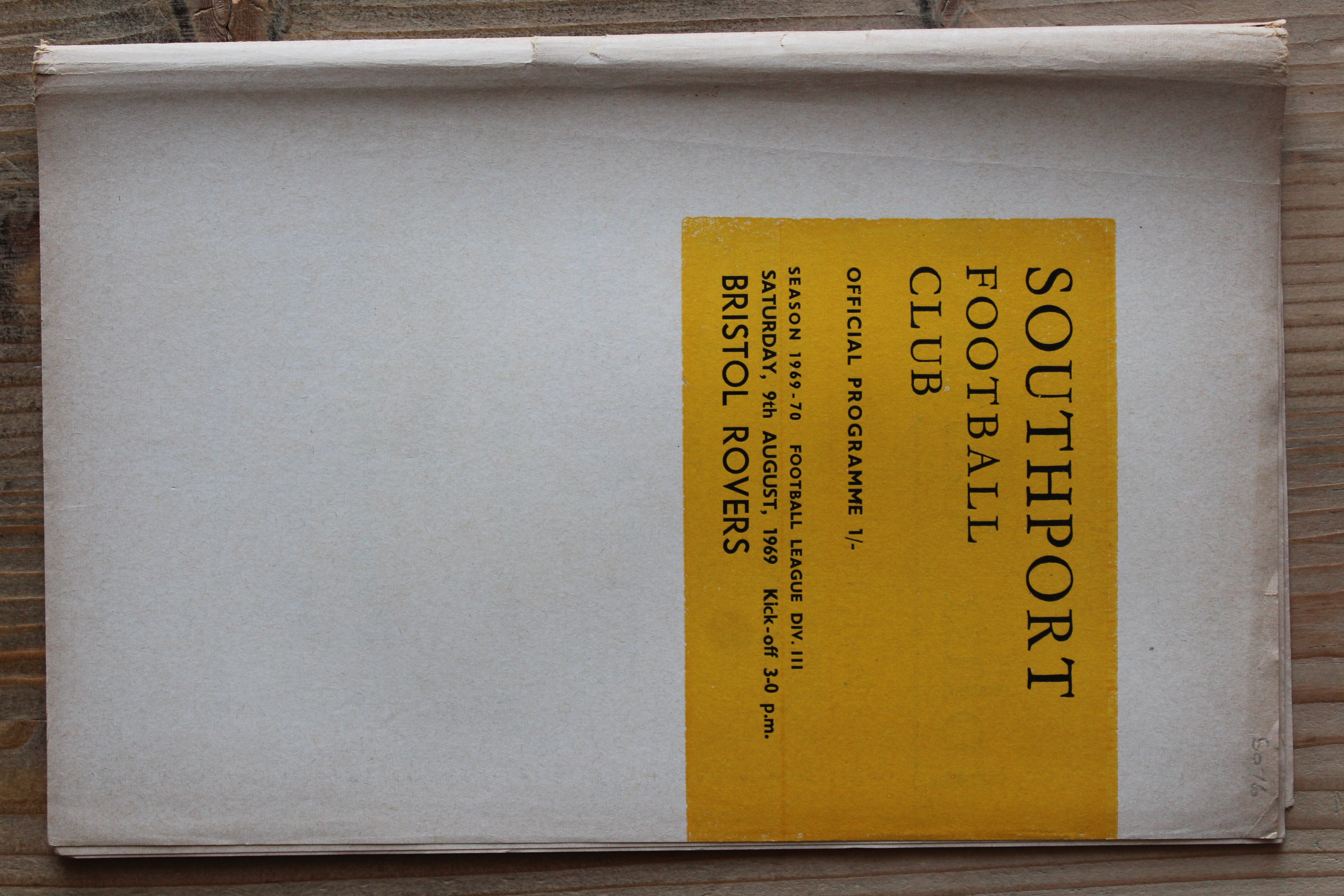 Southport v Bristol Rovers FC