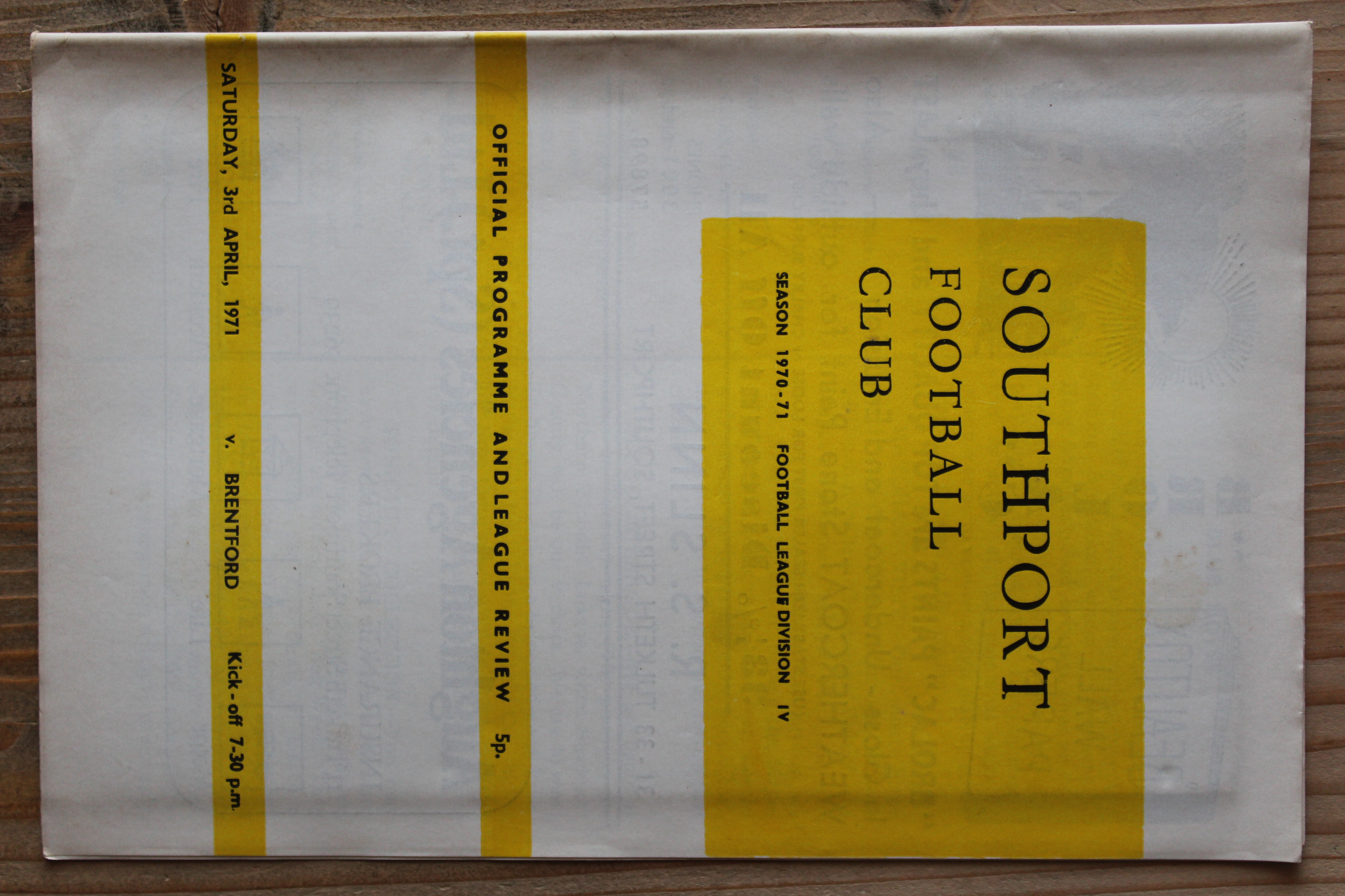 Southport v Brentford FC