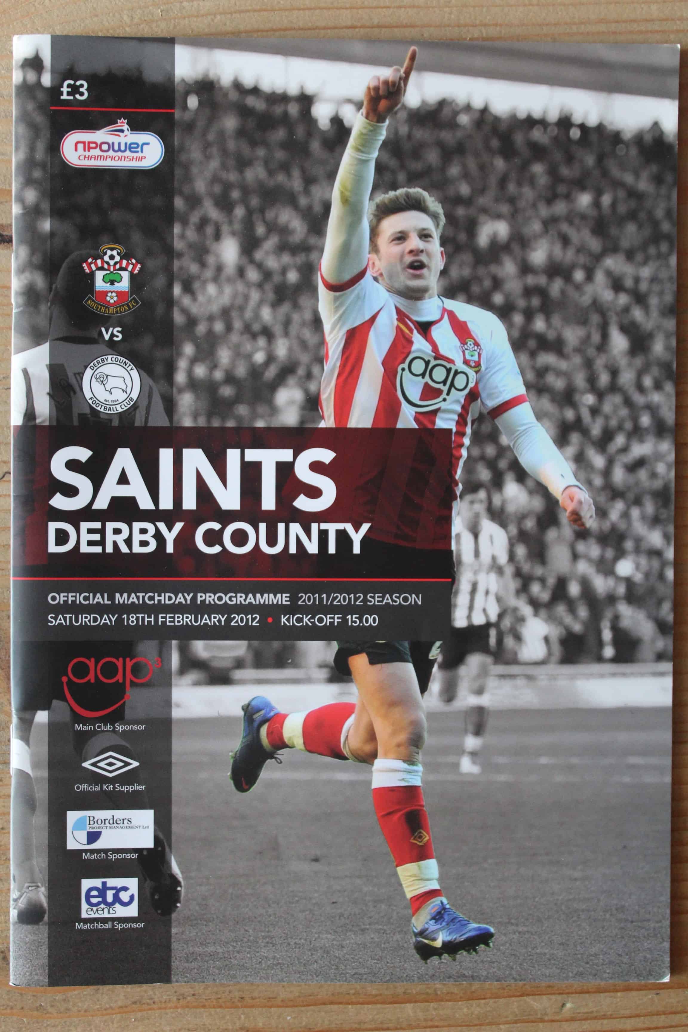 Southampton FC v Derby County FC