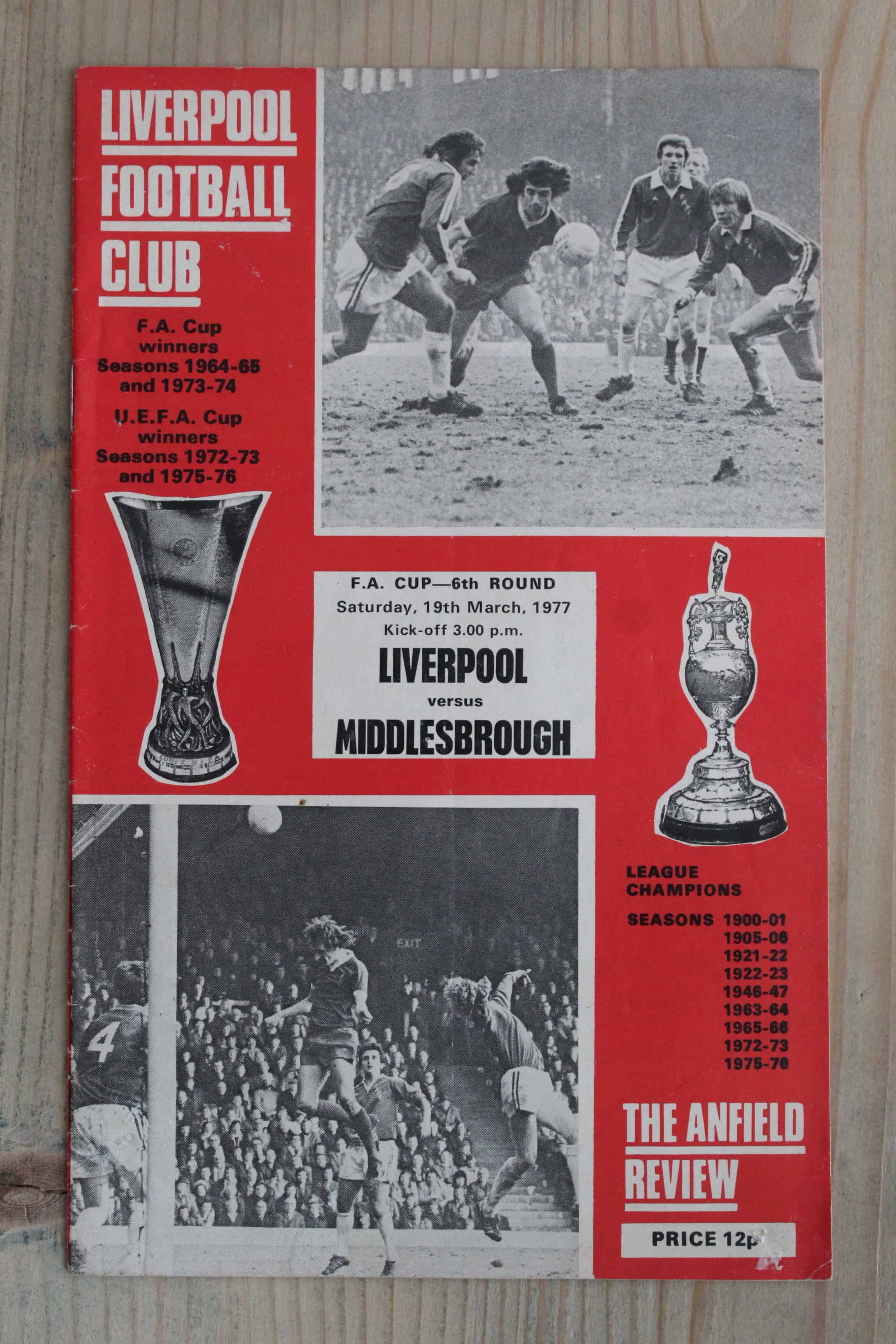 Liverpool FC v Middlesbrough FC