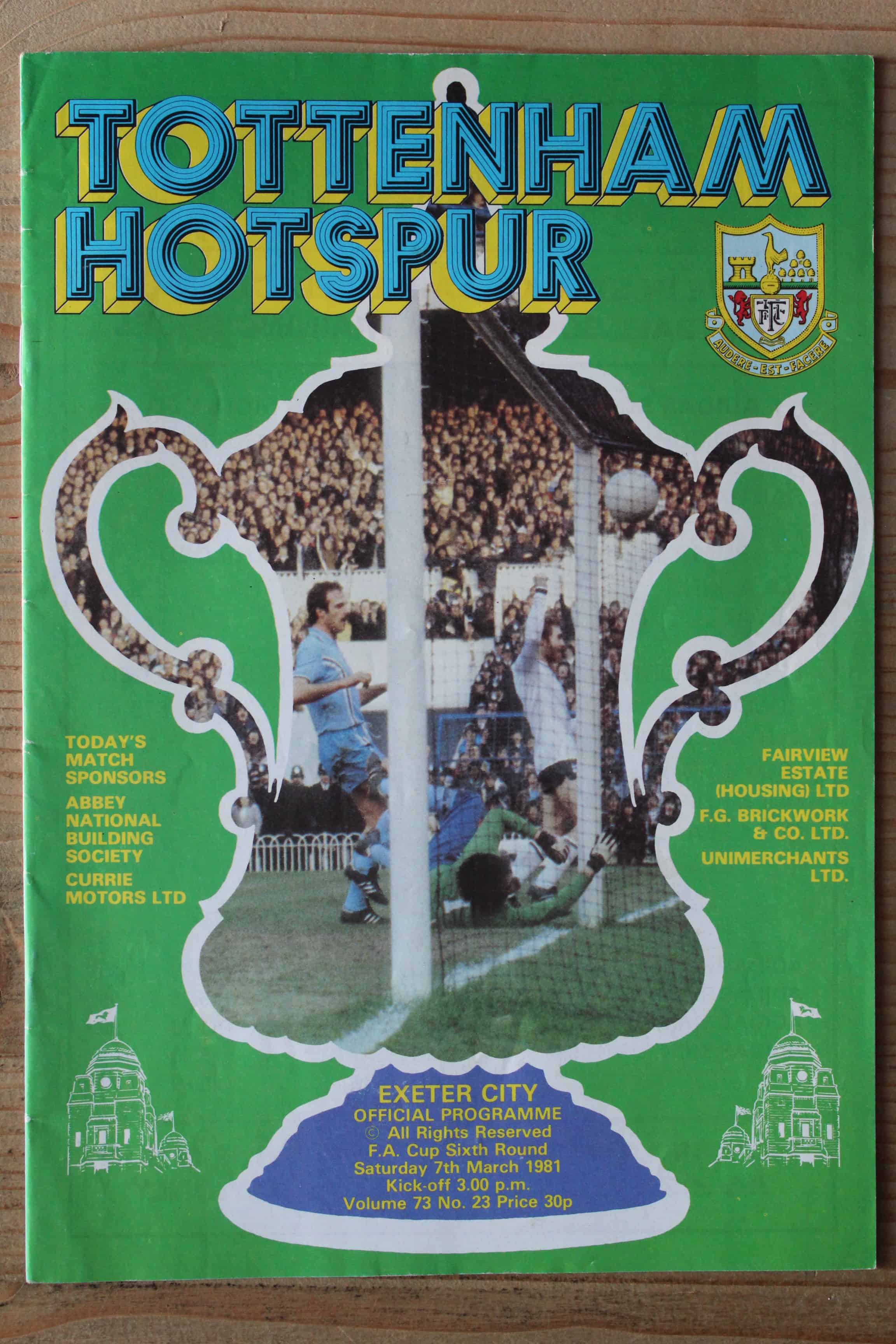 Tottenham Hotspur FC v Exeter City FC