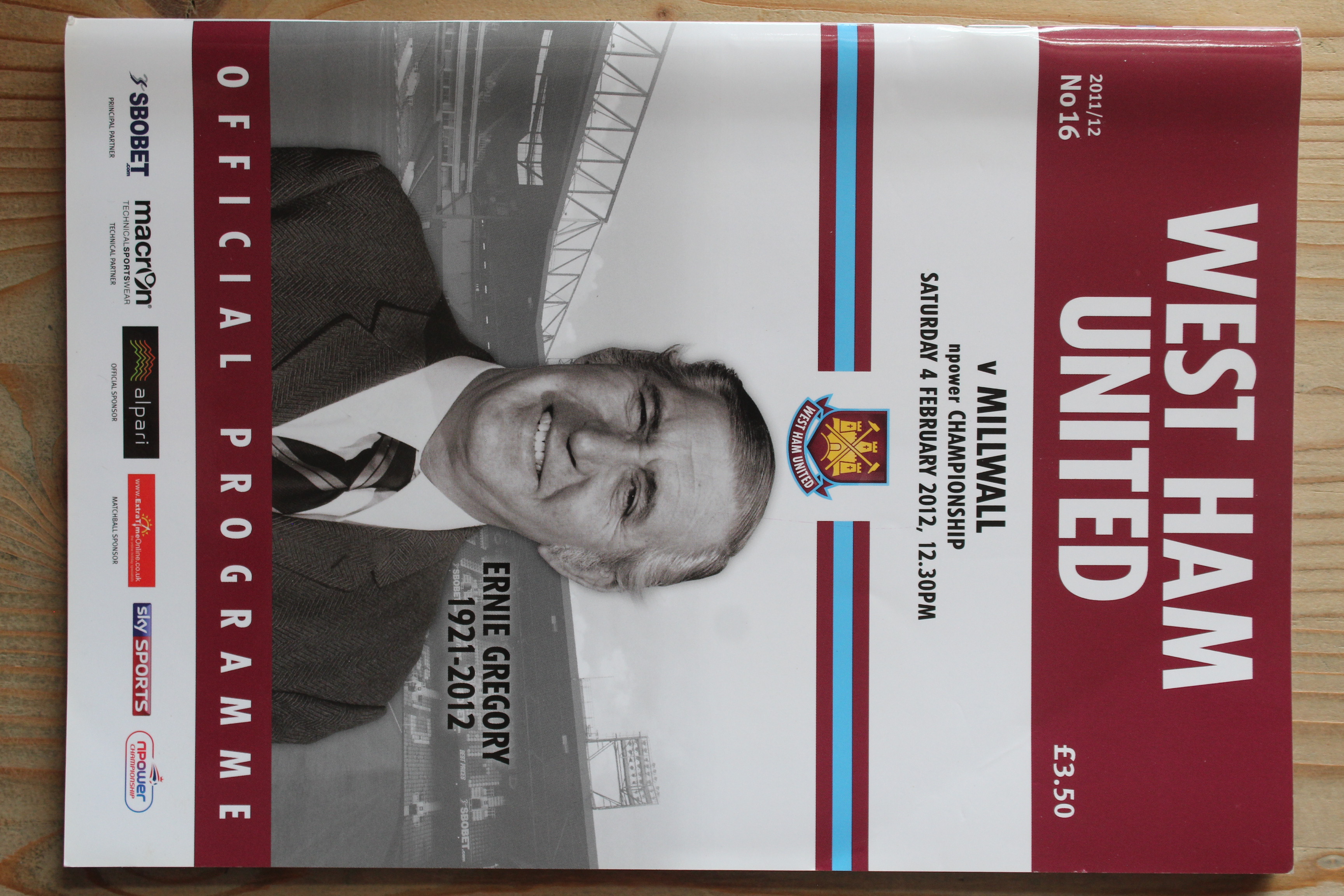 West Ham United FC v Millwall FC