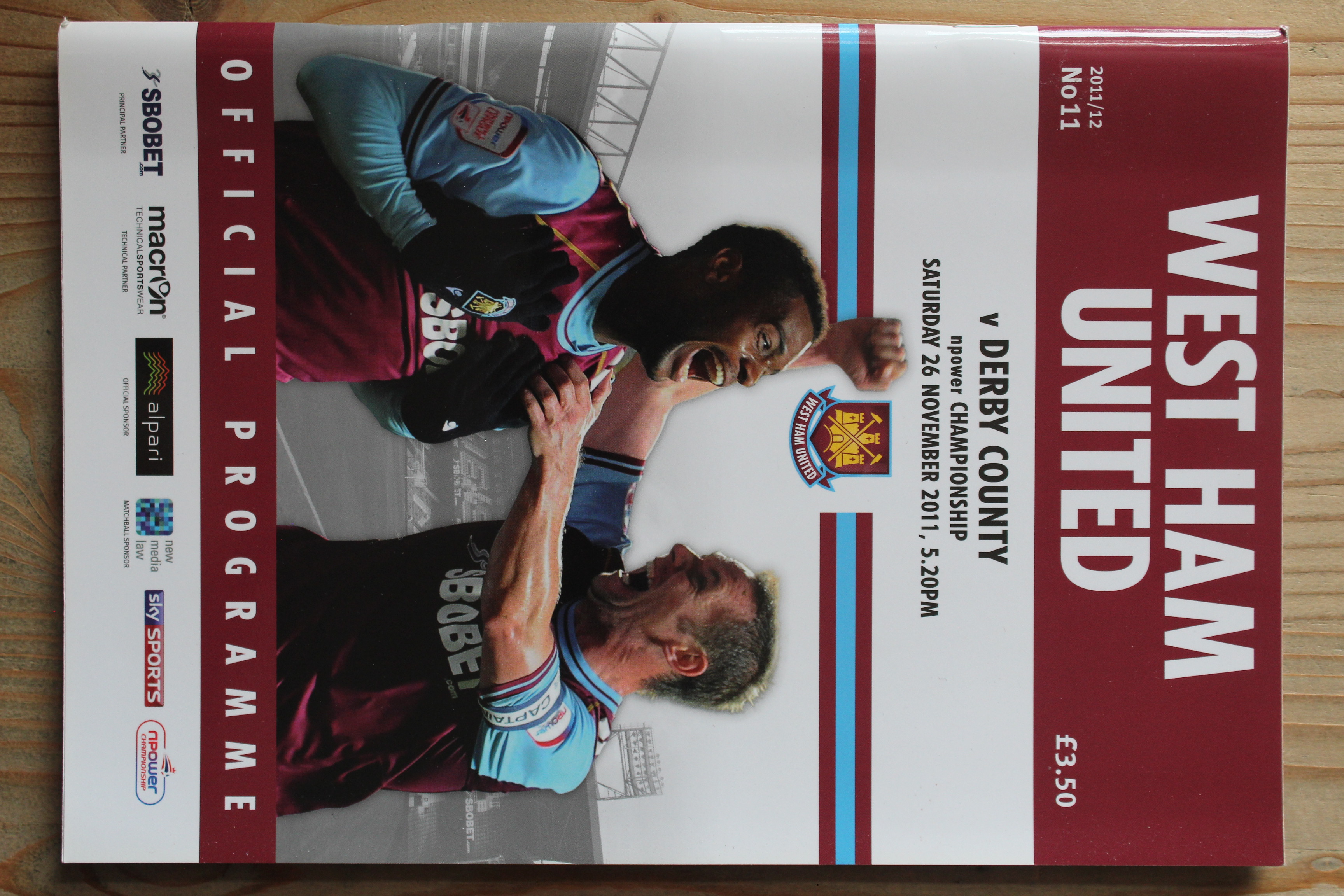 West Ham United FC v Derby County FC