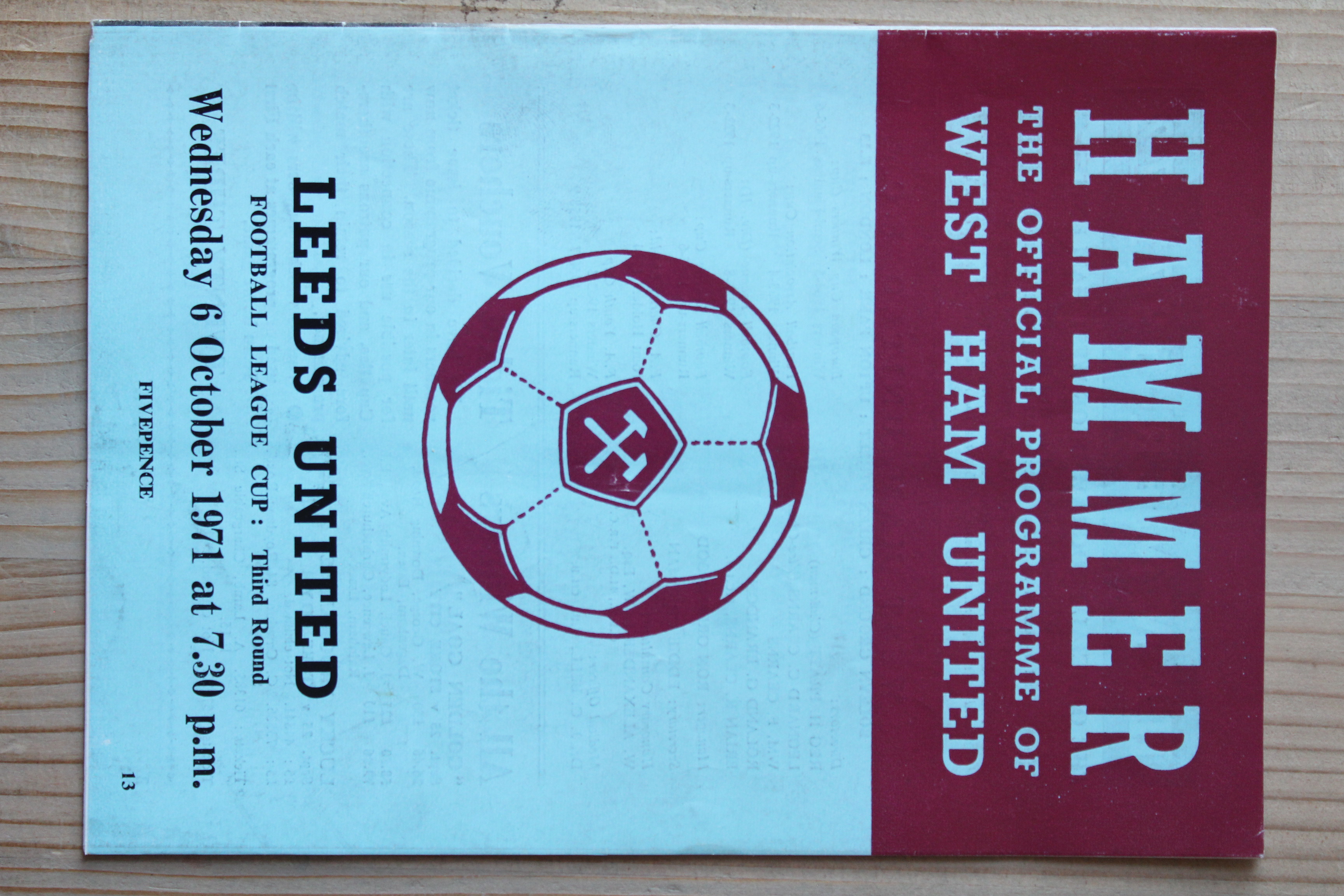 West Ham United FC v Leeds United FC