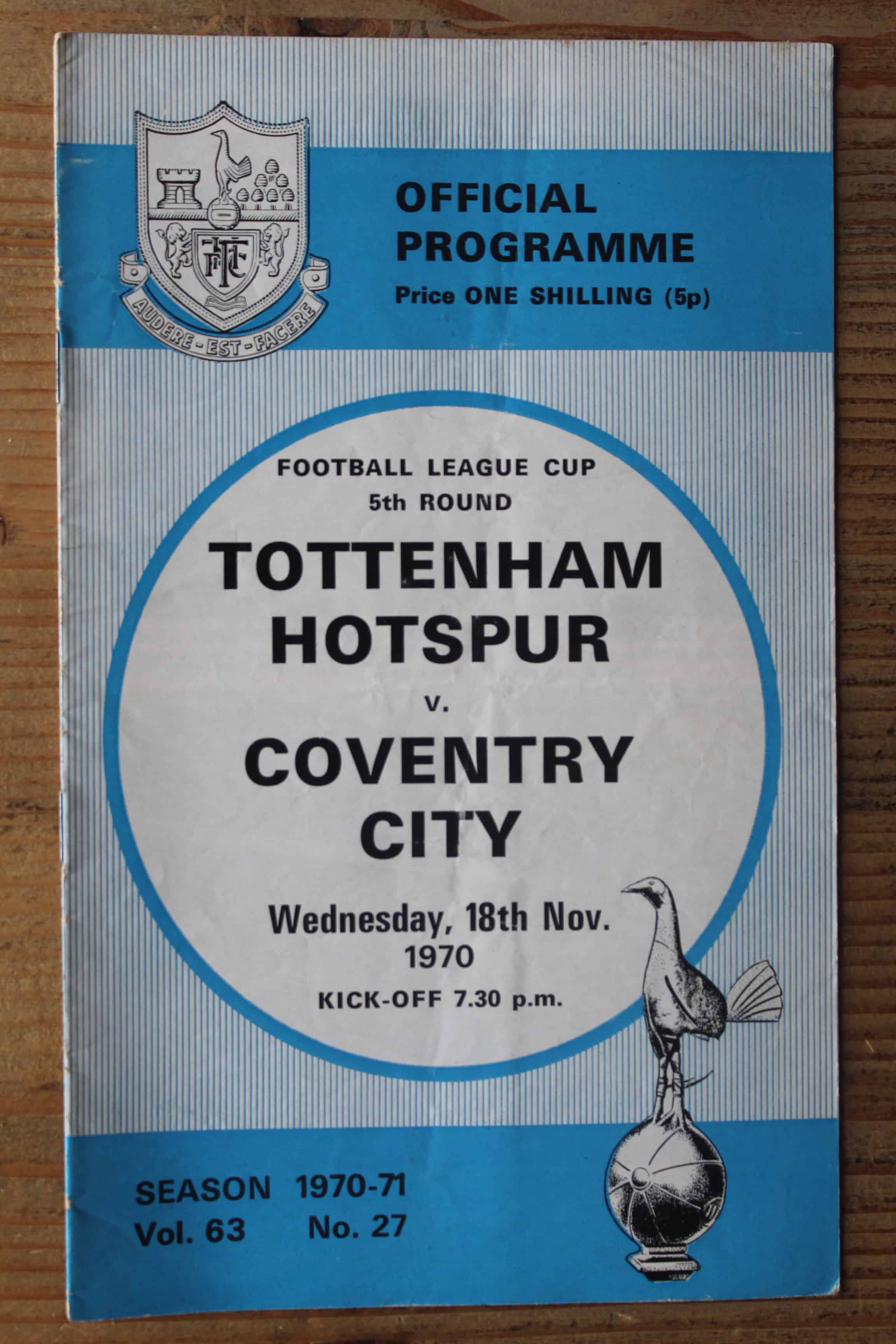 Tottenham Hotspur FC v Coventry City FC